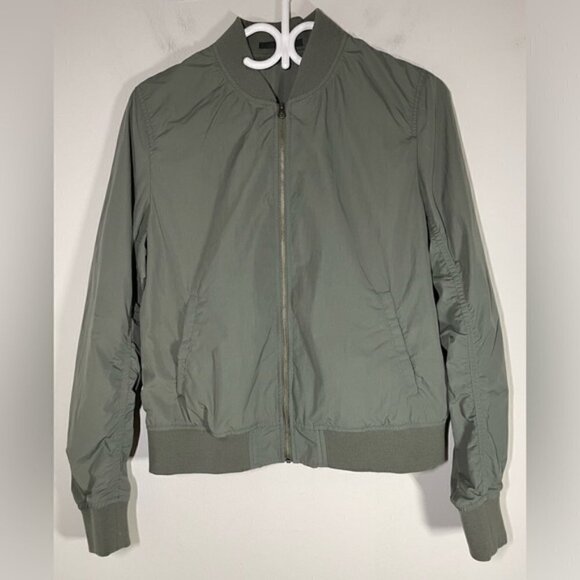 Uniqlo Green Long Sleeve Bomber Jacket size S - Picture 2 of 6